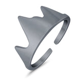 Mountain Adjustable Toe Ring Band 925 Sterling Silver For Women (8.5mm)