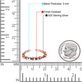 Adjustable Toe Rings For Women Finger Foot Jewelry 925 Sterling Silver (3mm)