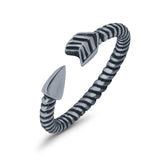 Adjustable Toe Rings Arrow Band Foot Jewelry 925 Sterling Silver (3.5mm)