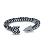 Adjustable Toe Rings Arrow Band Foot Jewelry 925 Sterling Silver (3.5mm)