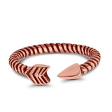 Adjustable Toe Rings Arrow Band Foot Jewelry 925 Sterling Silver (3.5mm)