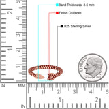 Adjustable Toe Rings Arrow Band Foot Jewelry 925 Sterling Silver (3.5mm)