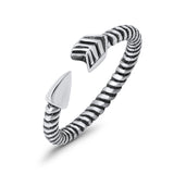 Adjustable Toe Rings Arrow Band Foot Jewelry 925 Sterling Silver (3.5mm)
