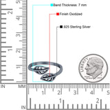 Beautiful Leaves Ring Adjustable Toe Band 925 Sterling Silver (7mm)