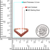 V-Shape Toe Ring Band 925 Silver Sterling For Womens (5.5mm)