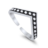 V-Shape Toe Ring Band 925 Silver Sterling For Womens (5.5mm)