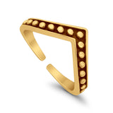 V-Shape Toe Ring Band 925 Silver Sterling For Womens (5.5mm)