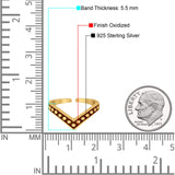 V-Shape Toe Ring Band 925 Silver Sterling For Womens (5.5mm)