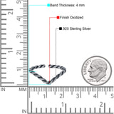 Adjustable V-Shape Twisted Toe Ring  Band Round 925 Sterling Silver (4mm)