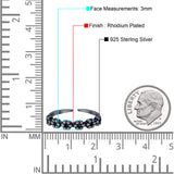 Adjustable Band Flowers Toe Ring 925 Sterling Silver (3mm)