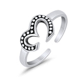 Adjustable Om Toe Ring 925 Sterling Silver(7mm)