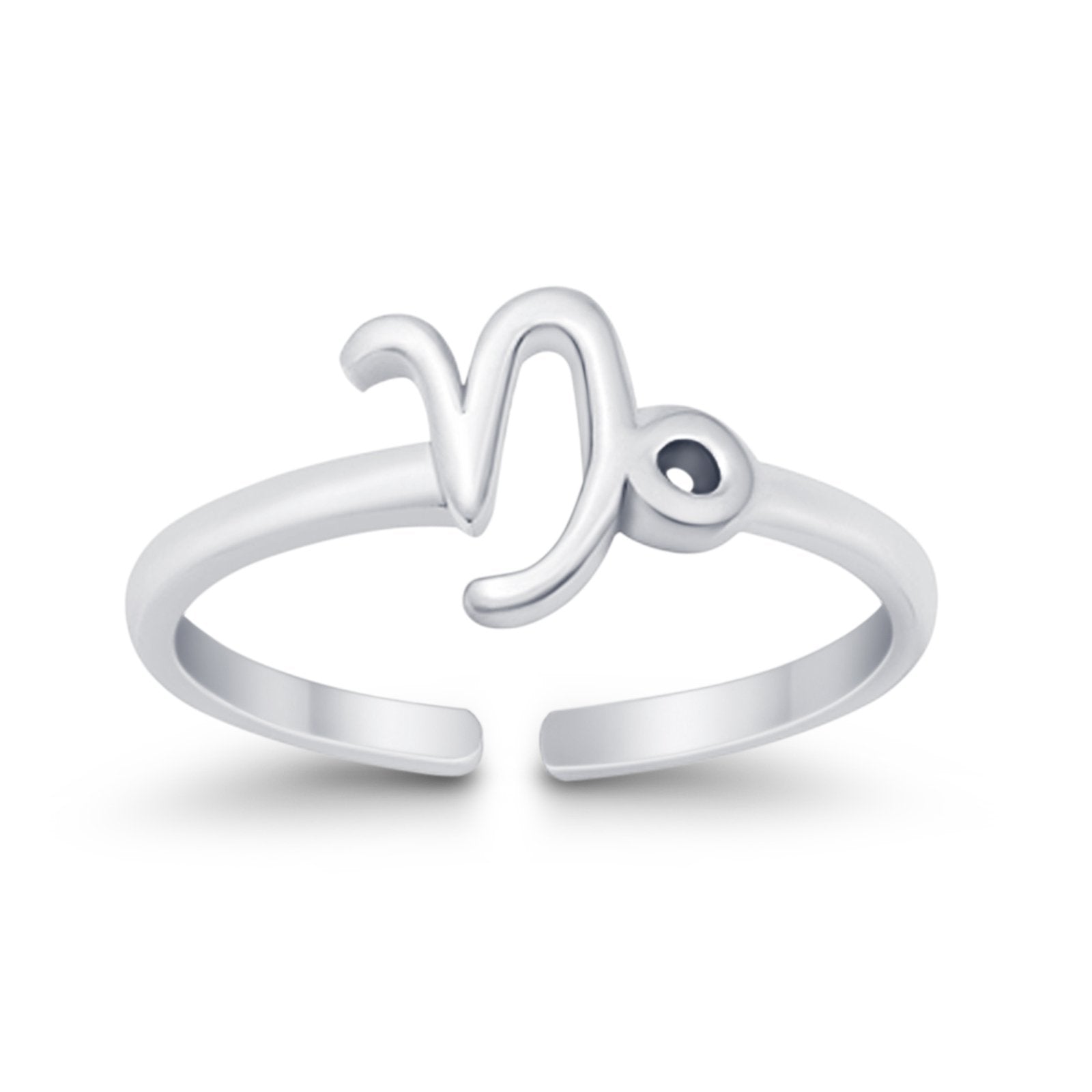 3mm Plain Silver Big Toe Ring Pair