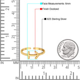 Sagittarius Zodiac Sign Toe Ring Adjustable Band 925 Sterling Silver (6mm)