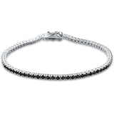 7" Tennis Bracelet 2.5mm Tiny Round Cubic-Zirconia 925 Sterling Silver