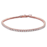 7" Tennis Bracelet 2.5mm Tiny Round Cubic-Zirconia 925 Sterling Silver