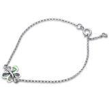 Petite Dragonfly Bracelet Simulated Abalone 925 Sterling Silver