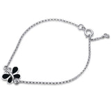 Petite Dragonfly Bracelet Simulated Abalone 925 Sterling Silver