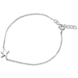 Dainty Starfish Bracelet 925 Sterling Silver 6"+1" Extension