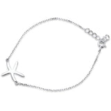 Fashion Starfish Bracelet 925 Sterling Silver 6"+1" Extension