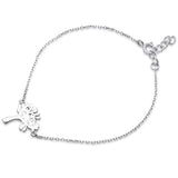 Fashion Tree Bracelet 925 Sterling Silver 6"+1" Extension
