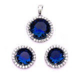 Pendant Earring Matching Set  925 Sterling Silver