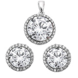 Pendant Earring Matching Set  925 Sterling Silver