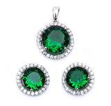 Pendant Earring Matching Set  925 Sterling Silver