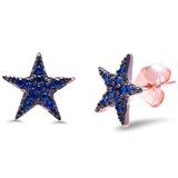 Silver Star Earrings