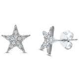 Silver Star Earrings