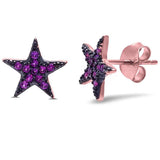 Silver Star Earrings