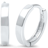 12mmx2mm Plain Hoop Earrings 925 Sterling Silver Huggie Hoop Earrings