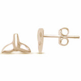 Fishy Whale Tail Stud Post Earrings 925 Sterling Silver Choose Color