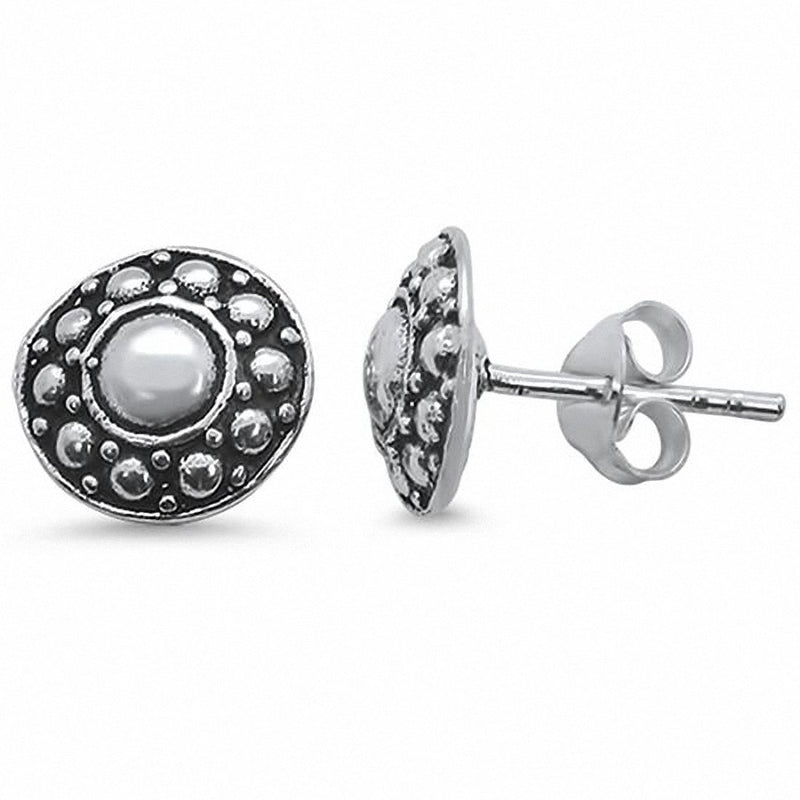 Bali Stud Earrings 925 Sterling Silver