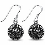 Filigree Earrings Drop Dangle 925 Sterling Silver Fishhook Choose Color