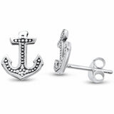 Anchor Stud Earrings 925 Sterling Silver