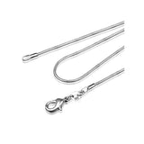 Rhodium Plated Snake Chain 925 Sterling Silver