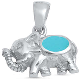 Lucky Elephant Pendant Charm 925 Sterling Silver