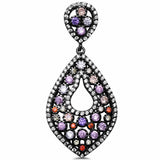 Fashion Multicolored & CZ Pendant 925 Sterling Silver