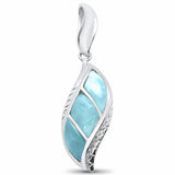 New Design Larimar Pendant 925 Sterling Silver Choose Color