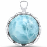 Charm Round Fashion Pendant Lab Created Opal Solid 925 Sterling Silver