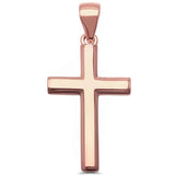 Cross Pendant 925 Sterling Silver Solid Cross Choose Color - Blue Apple Jewelry