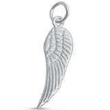 Feather Pendant 925 Sterling Silver Feather Charm Choose Color - Blue Apple Jewelry