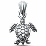 Turtle Charm Pendant 925 Sterling Silver Choose Color