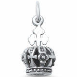 Crown Pendant Charm 925 Sterling Silver Choose Color
