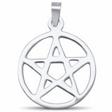 Pentagram Pendant 925 Sterling Silver Choose Color