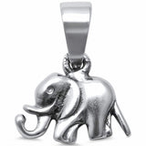 Elephant Pendant 925 Sterling Silver Elephant Charm Choose Color