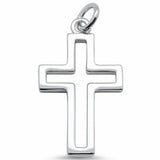 Open Cross Pendant 925 Sterling Silver