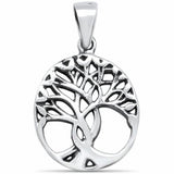 Tree of Life Plain Pendant 925 Sterling Silver