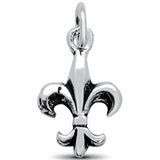 Fleur De Lis Charm Pendant 925 Sterling Silver Choose color