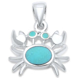 Crab Pendant Charm 925 Sterling Silver